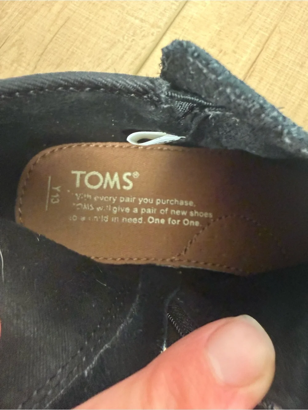 Toms Kids Black Suede Booties